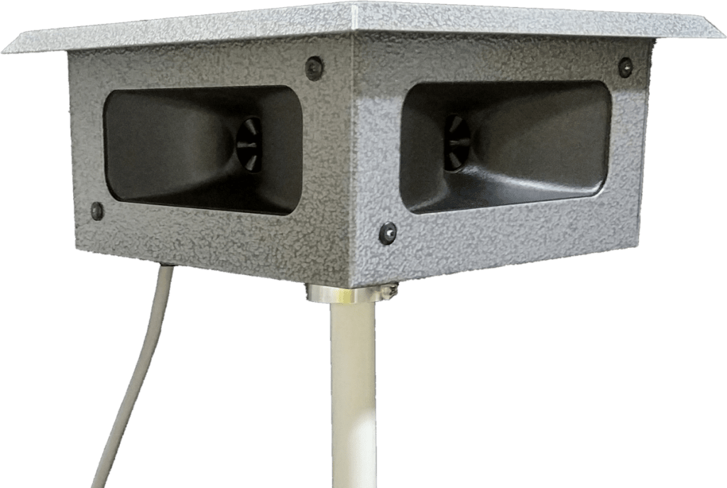 Кожух с динамиками Кожух с четырьмя динамиками для биоакустического отпугивателя птиц Bird Gard Super Pro