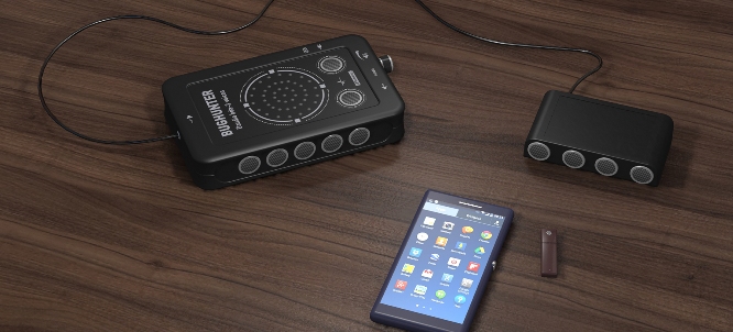 Работая совместно с внешней ультразвуковой колонкой, подавитель