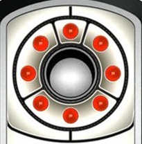 Объектив детектора окружён светодиодами излучателя