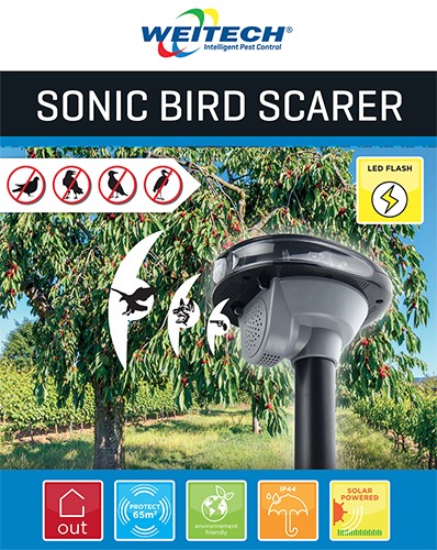 Звуковой  отпугиватель птиц Weitech WK-0025