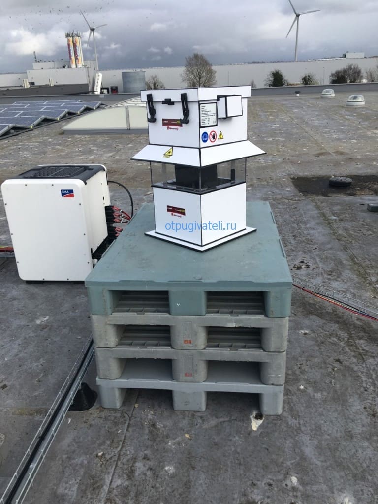 Отпугиватель птиц Горизонт-2 для защиты солнечных панелей Отпугиватель птиц Горизонт-2 для защиты солнечных панелей