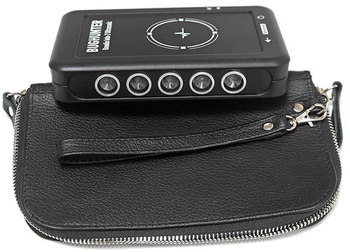 Кожаный клатч для подавителей микрофонов и диктофонов